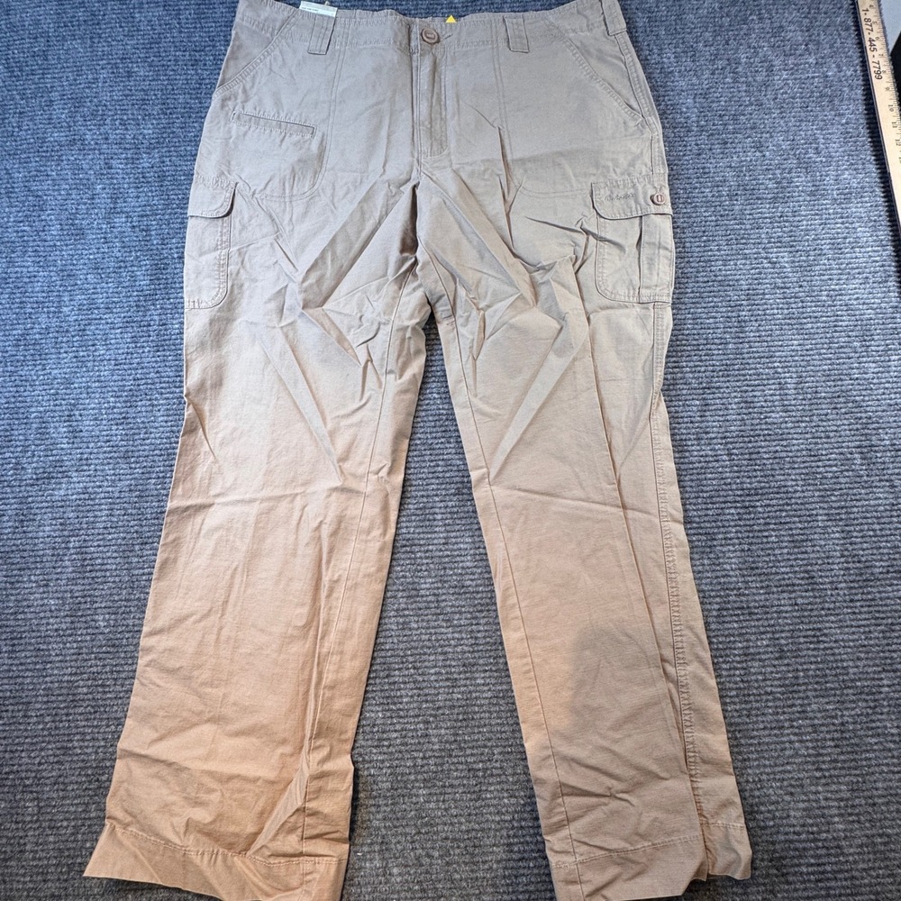 Cabelas Womens‎ Cargo Pants Sand Dune Tan Cotton Tencel Size 18/32 L77PT054 NWT